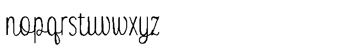 Inklio Bold Join Font LOWERCASE
