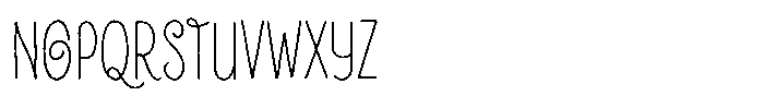 Inklio Regular Alt Font UPPERCASE