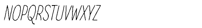 Inklio Regular Italic Font UPPERCASE