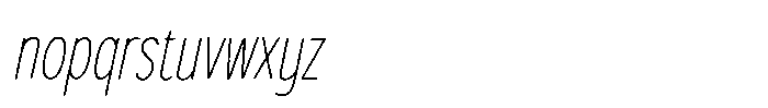 Inklio Regular Italic Font LOWERCASE