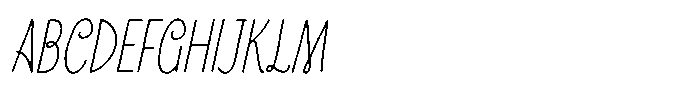 Inklio Regular Join Italic Font UPPERCASE