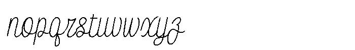 Inklio Regular Join Italic Font LOWERCASE