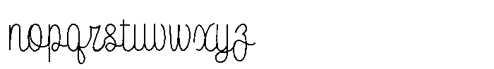 Inklio Regular Join Font LOWERCASE