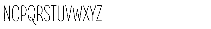 Inklio Regular Font UPPERCASE