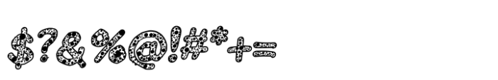 Inkpen Spotty Italic Font OTHER CHARS