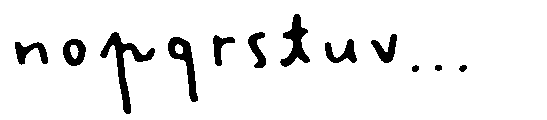Inky Bloom Display Regular Font LOWERCASE