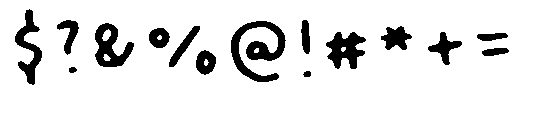 Inky Bloom Regular Font OTHER CHARS
