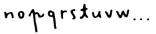 Inky Bloom Regular Font LOWERCASE