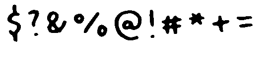 Inky Bloom Small Regular Font OTHER CHARS