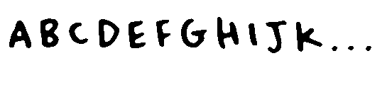 Inky Bloom Small Regular Font UPPERCASE