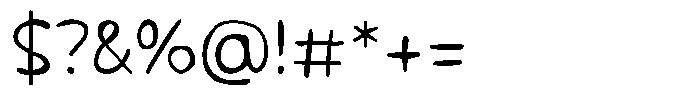 Inky Typer Font OTHER CHARS