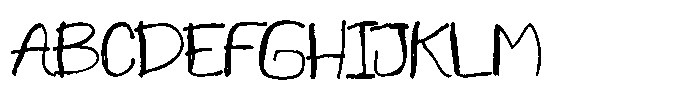 Inky Winky Font UPPERCASE