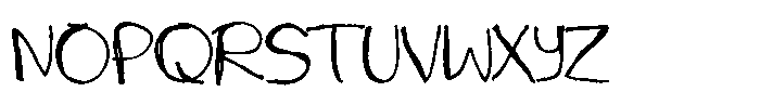 Inky Winky Font UPPERCASE