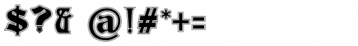 Inland Becker Lined Medium Font OTHER CHARS