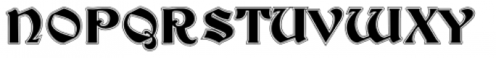 Inland Becker Lined Medium Font UPPERCASE
