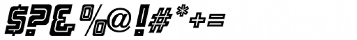 Inline Square Oblique JNL Font OTHER CHARS