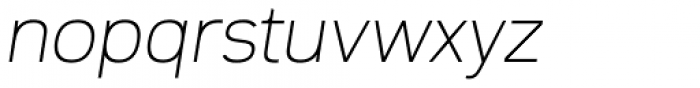 Innova Thin Italic Font LOWERCASE