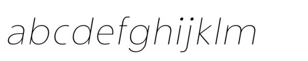 Innovate Thin Oblique Font LOWERCASE