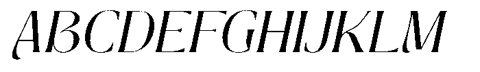 Insta Avant Italic Font UPPERCASE
