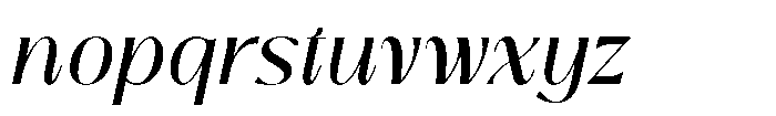 Insta Avant Italic Font LOWERCASE