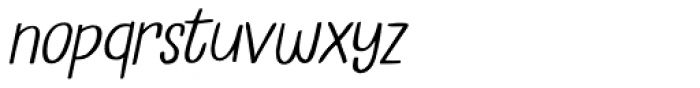 Instant Harmony Lite Italic Font LOWERCASE