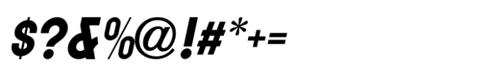 Instructional Sans JNL Oblique Font OTHER CHARS