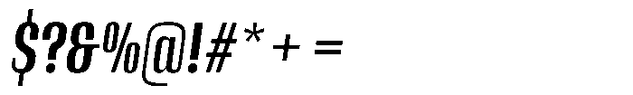 Instrumental Bold Italic Font OTHER CHARS