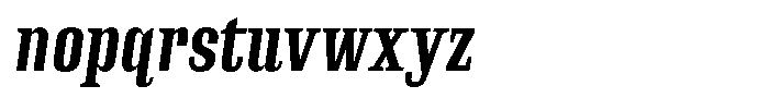 Instrumental Bold Italic Font LOWERCASE