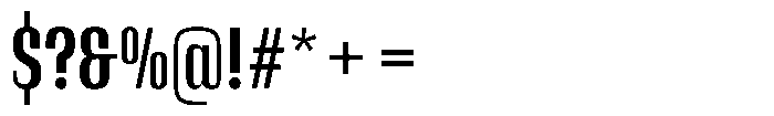 Instrumental Bold Font OTHER CHARS