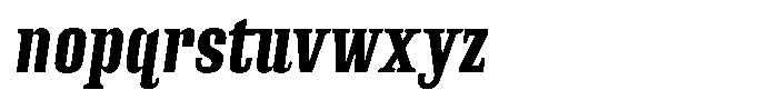 Instrumental Extra Bold Italic Font LOWERCASE