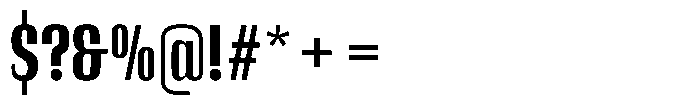 Instrumental Extra Bold Font OTHER CHARS