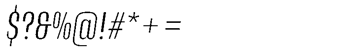 Instrumental Light Italic Font OTHER CHARS