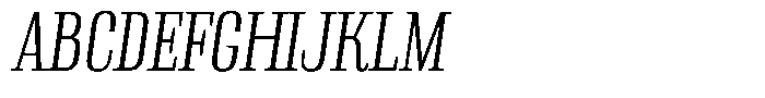 Instrumental Light Italic Font UPPERCASE