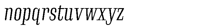Instrumental Light Italic Font LOWERCASE