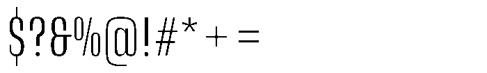 Instrumental Light Font OTHER CHARS