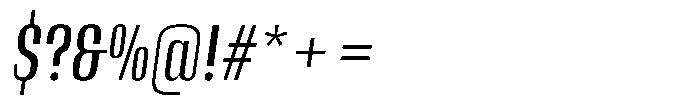 Instrumental Medium Italic Font OTHER CHARS