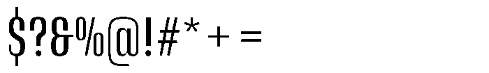 Instrumental Medium Font OTHER CHARS
