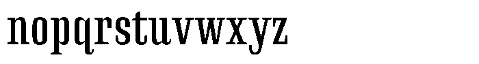 Instrumental Medium Font LOWERCASE