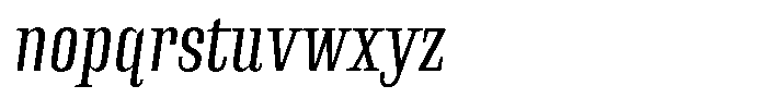 Instrumental Regular Italic Font LOWERCASE