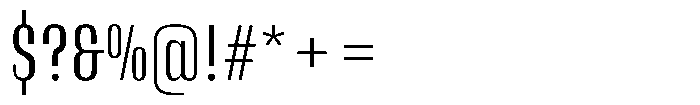 Instrumental Regular Font OTHER CHARS