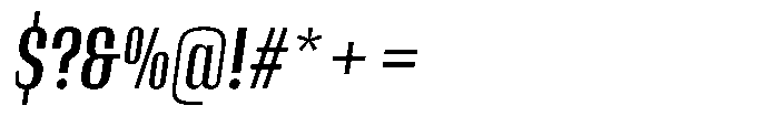 Instrumental Semi Bold Italic Font OTHER CHARS