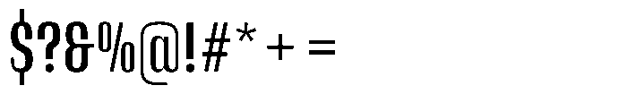 Instrumental Semi Bold Font OTHER CHARS
