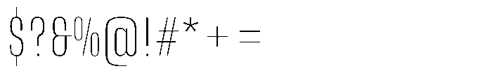Instrumental Thin Font OTHER CHARS