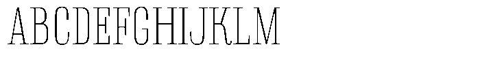 Instrumental Thin Font UPPERCASE