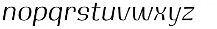 Integra Light Italic Font LOWERCASE