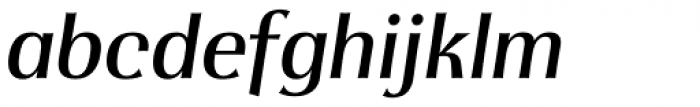 Integra Medium Italic Font LOWERCASE