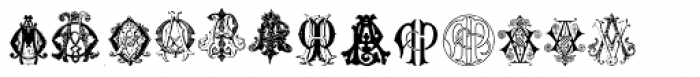 Intellecta Monograms AI-AZ New Series Font LOWERCASE