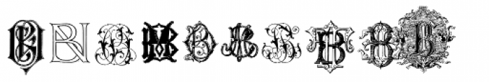 Intellecta Monograms BD-BO New Series Font UPPERCASE