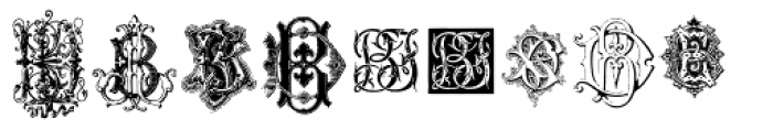 Intellecta Monograms BD-BO New Series Font LOWERCASE