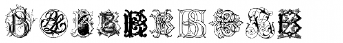 Intellecta Monograms BH-BZ New Series Font OTHER CHARS